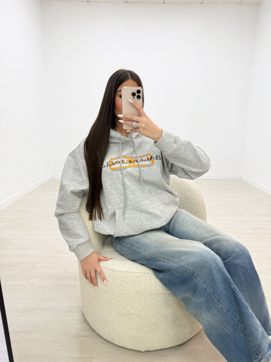 SUDADERA BALEN GRIS CLARO